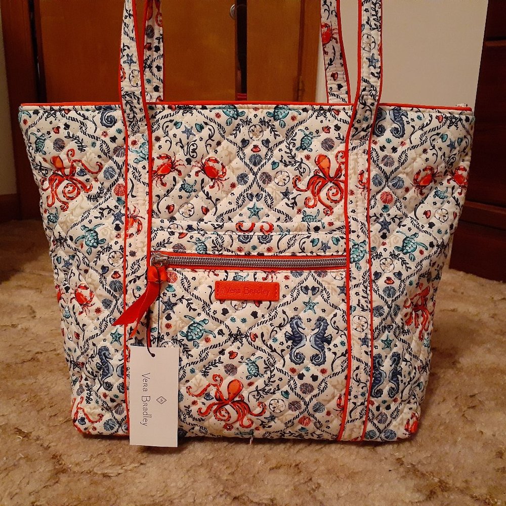 New Vera Bradley Small Vera Tote ~ Sea Life